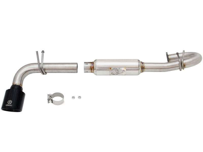 aFe 49-36025-B - AFE49-36025-B - aFe Takeda 11-16 Scion TC 2.5L 2 1/4-2 1/2in Stainless Steel Axle-Back Exhaust w/Black Tip - Shipped in Europe - Tuningsupply.com