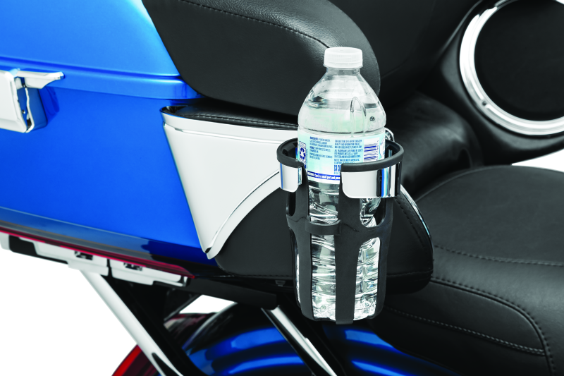Kuryakyn 6486 - KUR6486 - Kuryakyn Reflex Drink Holder Right Side HD Touring Passenger Mount 14 and Up Chrome - Shipped in Europe - Tuningsupply.com