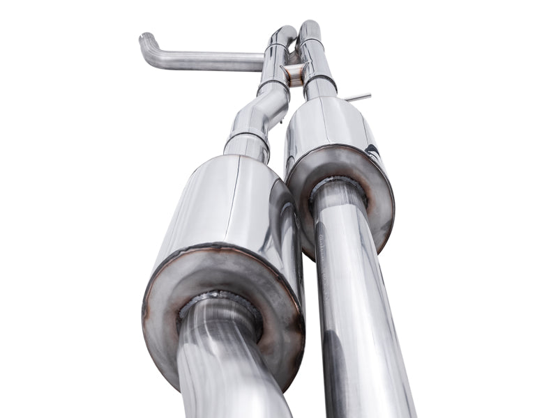 AWE Tuning 3015-43204 - AWE3015-43204 - AWE Tuning 4th Gen GM 1500 6.2L 0FG Catback Split Rear Exit (w/ Bumper Cutouts) - Quad Diamond Tips - Shipped in Europe - Tuningsupply.com