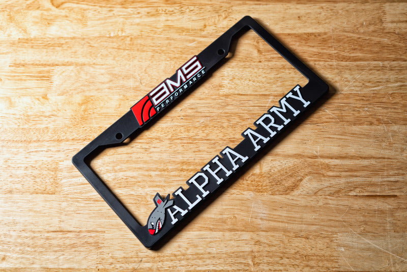 AMS AMS.00.16.0002-1 - AMSAMS.00.16.0002-1 - AMS Performance AMS / Alpha Army License Plate Frame - Shipped in Europe - Tuningsupply.com