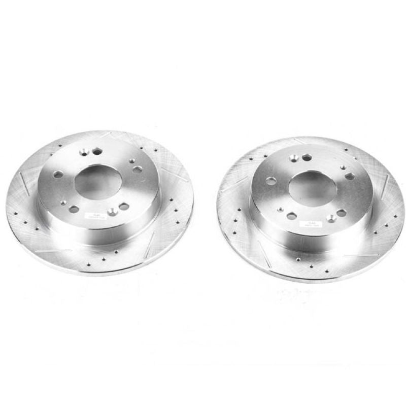 PowerStop JBR798XPR - PSBJBR798XPR - Power Stop 13-15 Acura ILX Rear Evolution Drilled & Slotted Rotors - Pair - Shipped in Europe - Tuningsupply.com