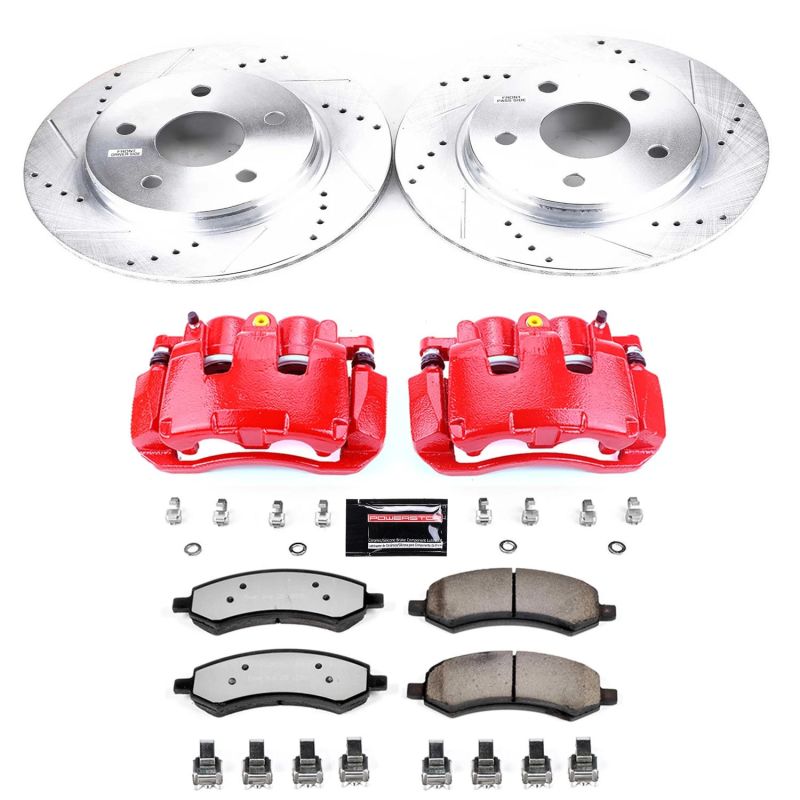 PowerStop KC2163A-36 - PSBKC2163A-36 - Power Stop 19-21 Ram 1500 Classic Front Z36 Truck & Tow Kit w/Cals - Shipped in Europe - Tuningsupply.com