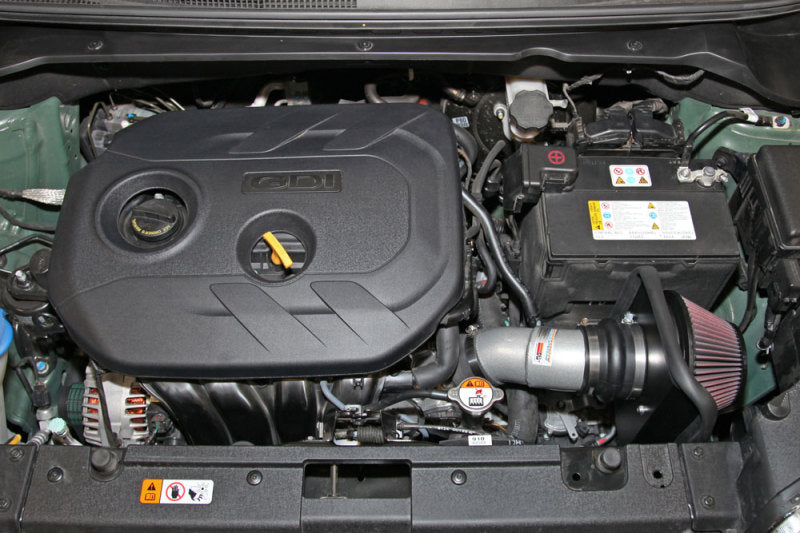 K&N Engineering 69-5313TS - KNN69-5313TS - K&N 14-16 Kia Soul L4 2.0L Typhoon Cold Air Intake Aluminum Silver - Shipped in Europe - Tuningsupply.com