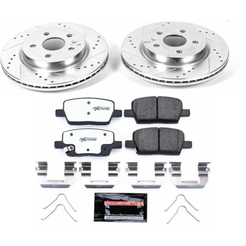 PowerStop K7289-26 - PSBK7289-26 - Power Stop 16-18 Cadillac CT6 Rear Z26 Street Warrior Brake Kit - Shipped in Europe - Tuningsupply.com