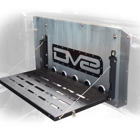 DV8 Offroad TTJK-01 - DVETTJK-01 - DV8 Jeep JK Tailgate Mounted Table (Trail Table) - Black - Shipped in Europe - Tuningsupply.com