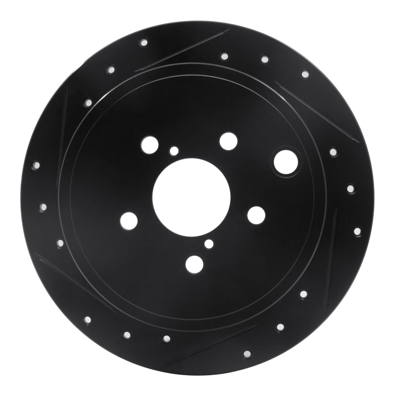 R1 Concepts 633-13021L - RNC633-13021L - R1 08-15 Subaru Forester Rear Left Drilled & Slotted Black Brake Rotor - Shipped in Europe - Tuningsupply.com
