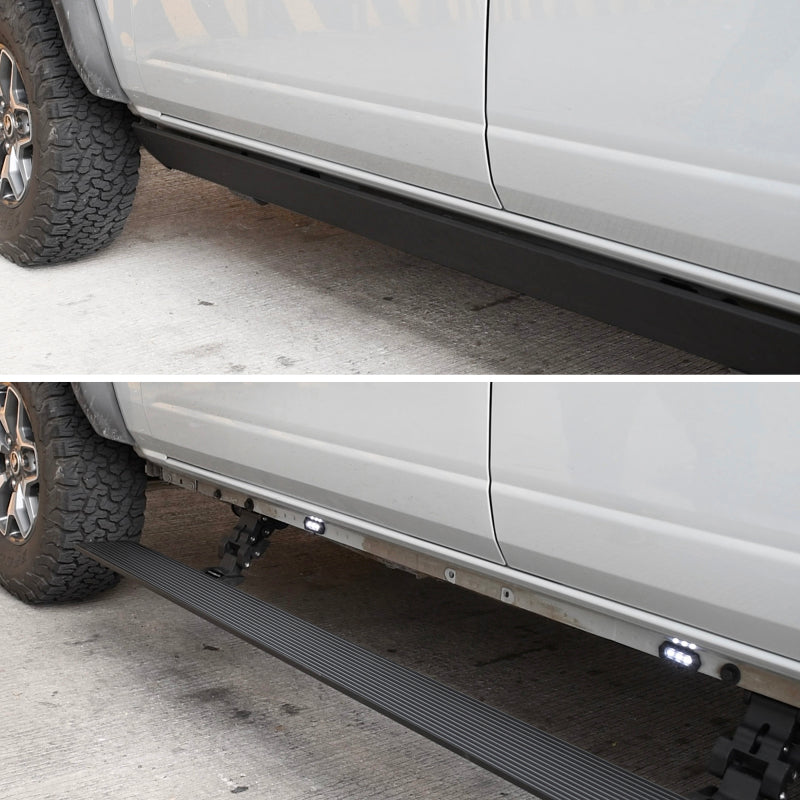 Go Rhino - GOR20404887PC - RealTruck 19-25 Chevy Silverado 1500 CC 4dr VoltStep Electric Running Board Kit - Tex. Blk - Shipped in Europe - Tuningsupply.com