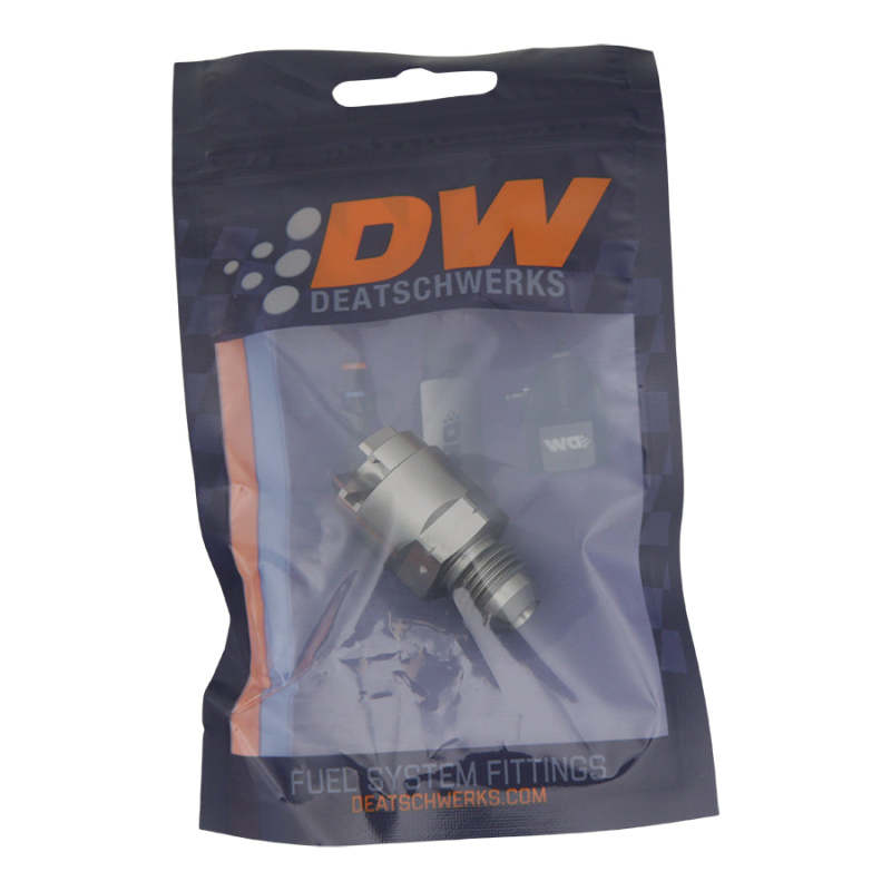 DeatschWerks 6-02-0120 - DWK6-02-0120 - DeatschWerks 6AN Male Flare to 1/4in Female EFI Quick Connect Adapter - Shipped in Europe - Tuningsupply.com
