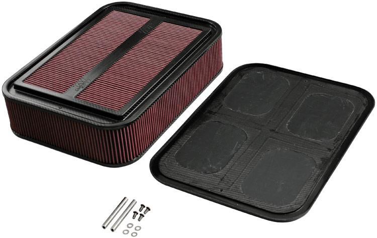 K&N Engineering 100-8592 - KNN100-8592 - K&N Custom Racing Assembly Carbon Fiber 4in Air Box w/ Base and Hardware - Large - Shipped in Europe - Tuningsupply.com