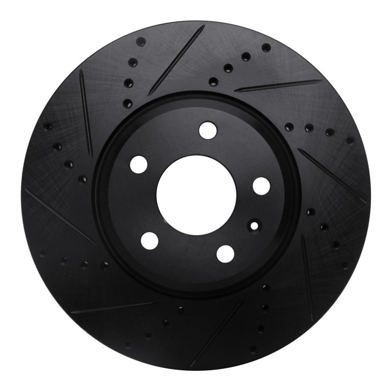 R1 Concepts 633-73086L - RNC633-73086L - R1 08-25 Audi A4 (Mexico) Front Left Drilled & Slotted Black Brake Rotor - Shipped in Europe - Tuningsupply.com