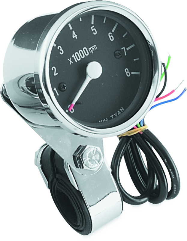 Bikers Choice 493374 - BKC493374 - Bikers Choice Big Twin & XL Electronic Mini Tachometer 8000 RPM Black Face 2 1/2 Inch - Shipped in Europe - Tuningsupply.com