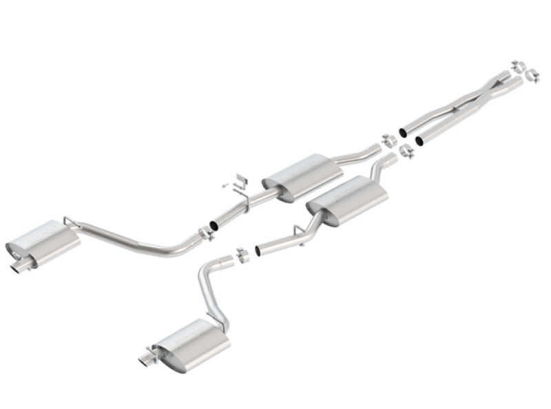 Borla 140685 - BOR140685 - Borla 15-16 Dodge Charger 3.6L V6 S-Type Cat Back Exhaust (Uses Factory Valence) - Shipped in Europe - Tuningsupply.com
