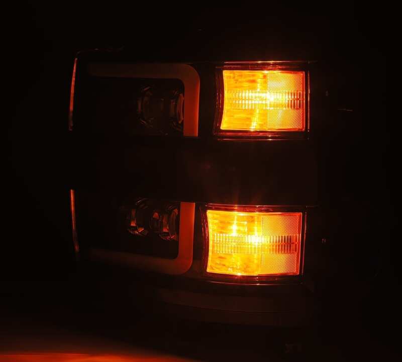 AlphaRex 880229 - ARX880229 - AlphaRex 15-18 Chevy 2500HD NOVA LED Proj Headlight Plank Style Jet Blk w/Activ Light/Seq Signal/DRL - Shipped in Europe - Tuningsupply.com