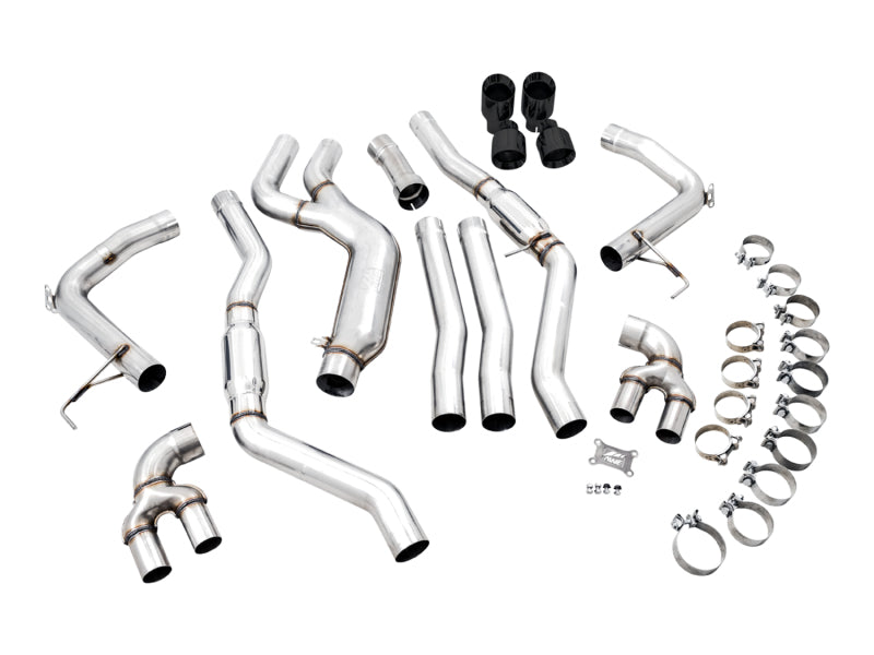 AWE Tuning 3020-43085 - AWE3020-43085 - AWE Tuning 2019+ BMW M340i (G20) Track Edition Exhaust - Quad Diamond Black Tips - Shipped in Europe - Tuningsupply.com