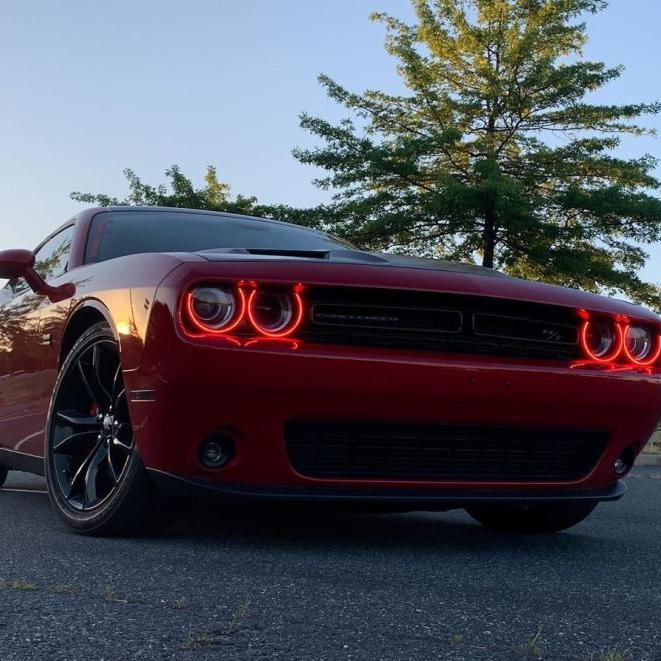 ORACLE Lighting 3990-332 - ORL3990-332 - Oracle 15-21 Dodge Challenger Dynamic Surface Mount Headlight Halo Kit - - Dynamic - Shipped in Europe - Tuningsupply.com