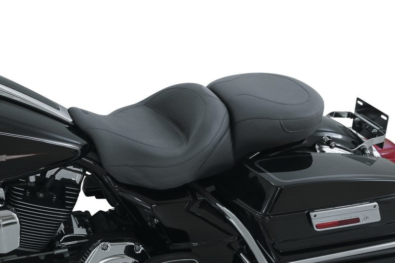 Mustang Motorcycle 76033 - MMP76033 - Mustang 08-21 Harley Electra Glide Std, Rd Glide, Rd King, Street Glide Touring 1PC Seat - Black - Shipped in Europe - Tuningsupply.com