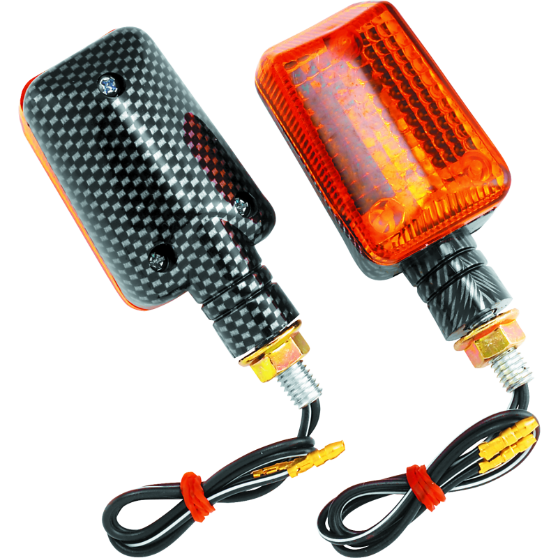 BikeMaster 268039 - BKM268039 - BikeMaster Universal Ministalk Marker Light - Carbon/Amber - Shipped in Europe - Tuningsupply.com