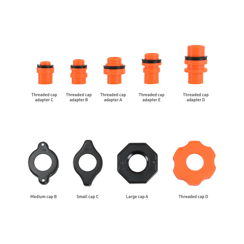 Mishimoto MMTL-NSF-15 - MISMMTL-NSF-15 - Mishimoto No-Spill Coolant Funnel Kit 15pc Set - Shipped in Europe - Tuningsupply.com