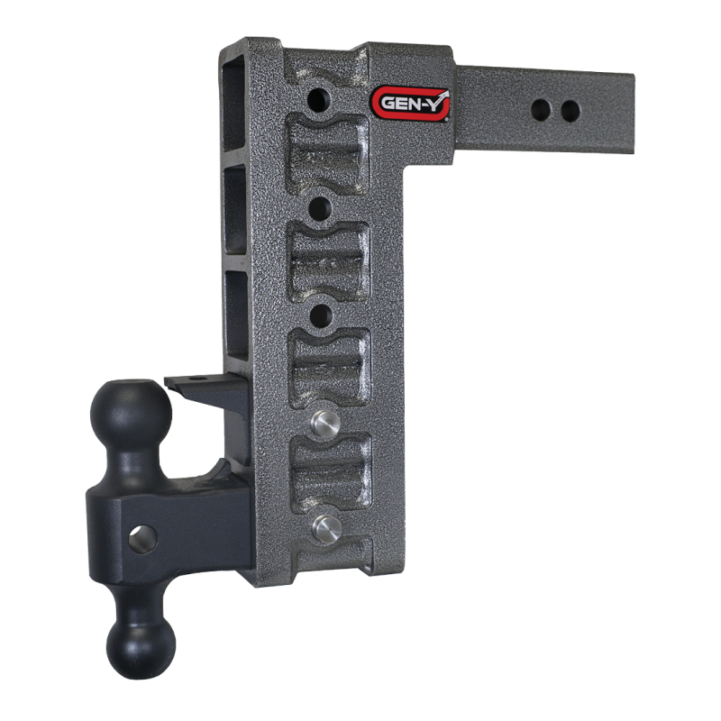 GEN-Y Hitch GH-625 - GENGH-625 - Gen-Y Mega Duty 2.5in Shank 12in Drop 3K TW 21K Hitch w/GH-061 Dual-Ball/GH-062 Pintle Lock - Shipped in Europe - Tuningsupply.com
