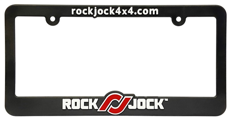 RockJock CE-9012RJF - ROKCE-9012RJF - RockJock License Plate Frame Black Plastic w/ Red and White - Shipped in Europe - Tuningsupply.com