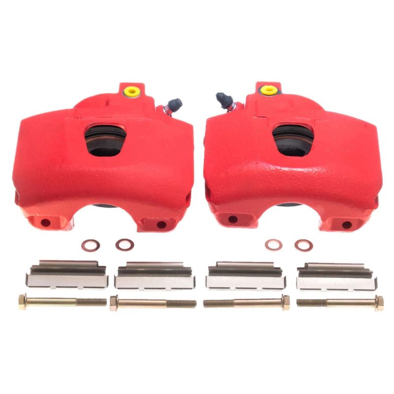 PowerStop S4390 - PSBS4390 - Power Stop 94-96 Ford Bronco Front Red Calipers - Pair - Shipped in Europe - Tuningsupply.com