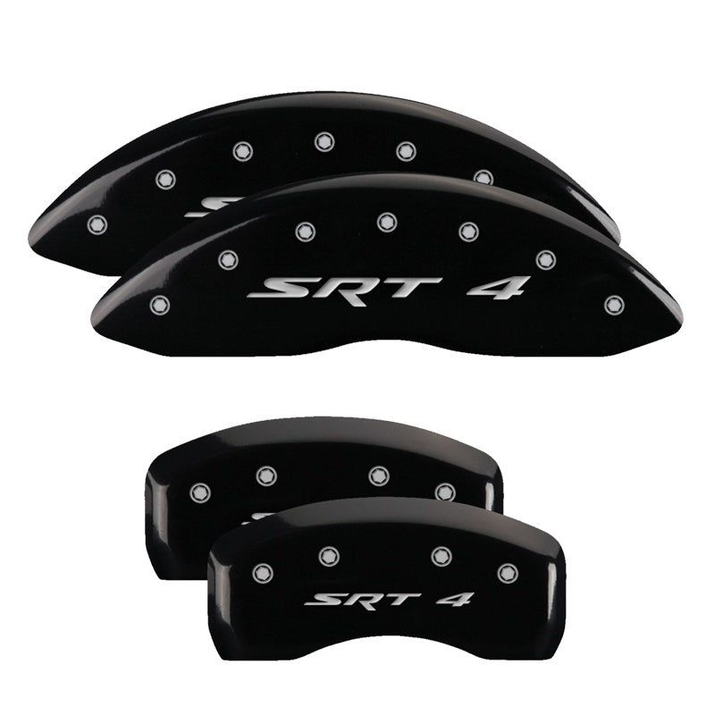 MGP 13008SCV6BK - MGP13008SCV6BK - MGP 4 Caliper Covers Engraved Front & Rear C6/Corvette Black finish silver ch - Shipped in Europe - Tuningsupply.com