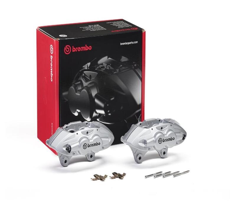 Brembo OE FALE42 - BREFALE42 - Brembo OE 16-21 BMW M2/15-18 M3/15-20 M4 Hydraulic Front X-Style Brake Calipers - Silver - Shipped in Europe - Tuningsupply.com