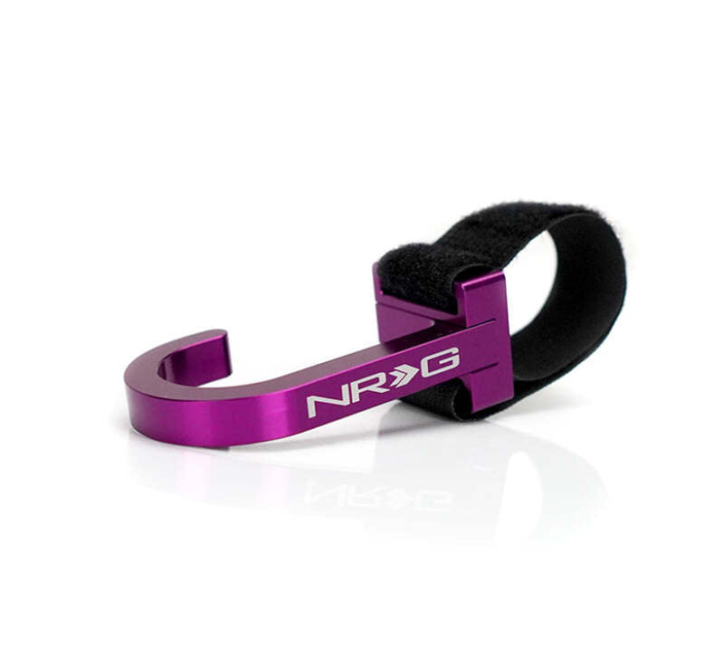 NRG STR-100PP - NRGSTR-100PP - NRG Steering Wheel Hook CNC Aluminum w/ Laser Logo - Purple - Shipped in Europe - Tuningsupply.com