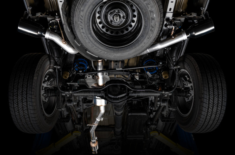 AWE Tuning 3015-33101 - AWE3015-33101 - AWE Tuning 20-21 Jeep Gladiator JT 3.6L Tread Edition Cat-Back Dual Exhaust - Diamond Black Tip - Shipped in Europe - Tuningsupply.com