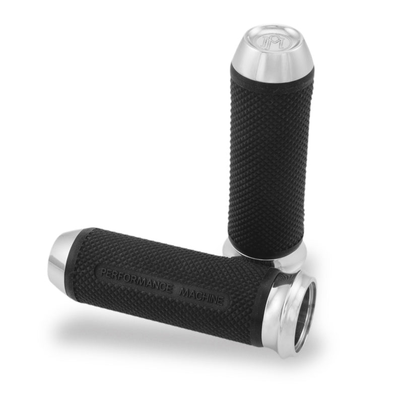 Performance Machine 0063-2027-CH - PFM0063-2027-CH - Performance Machine Handle Grip Set - Elite Cable - Chrome - Shipped in Europe - Tuningsupply.com
