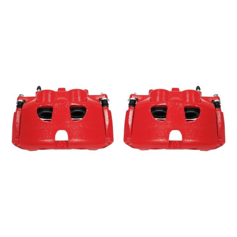 PowerStop S5236 - PSBS5236 - Power Stop 10-17 Ford Expedition Front Red Calipers w/Brackets - Pair - Shipped in Europe - Tuningsupply.com