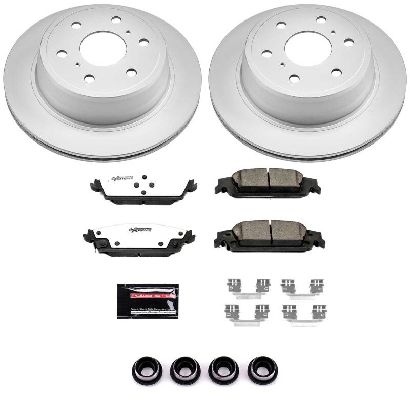 PowerStop CPK6562-36 - PSBCPK6562-36 - Power Stop 15-20 Cadillac Escalade Rear Z36 Coated Truck & Tow Brake Kit - Shipped in Europe - Tuningsupply.com