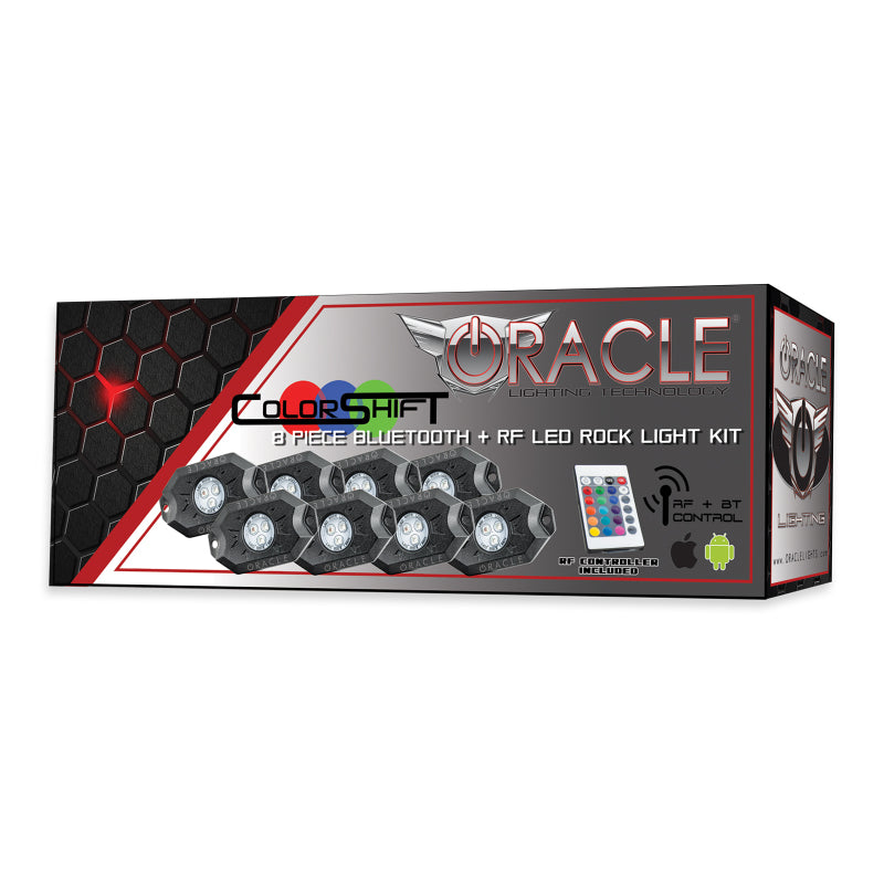 ORACLE Lighting 5819-333 - ORL5819-333 - Oracle Bluetooth + RF Underbody Rock Light Kit - 8 PCS - ColorSHIFT - Shipped in Europe - Tuningsupply.com