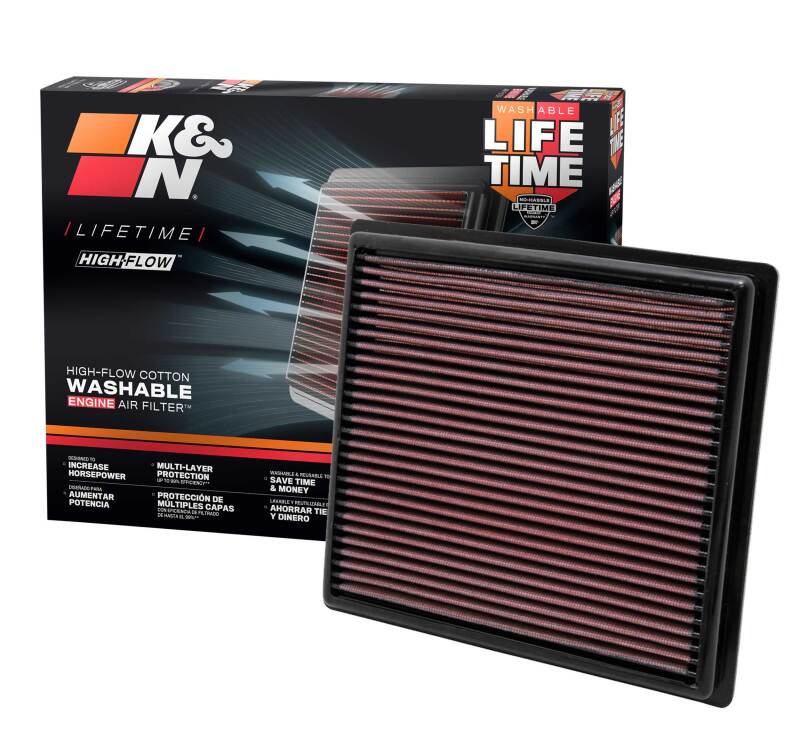 K&N Engineering 33-2443 - KNN33-2443 - K&N 10 Lexus RX350 3.5L-V6 Drop In Air Filter - Shipped in Europe - Tuningsupply.com