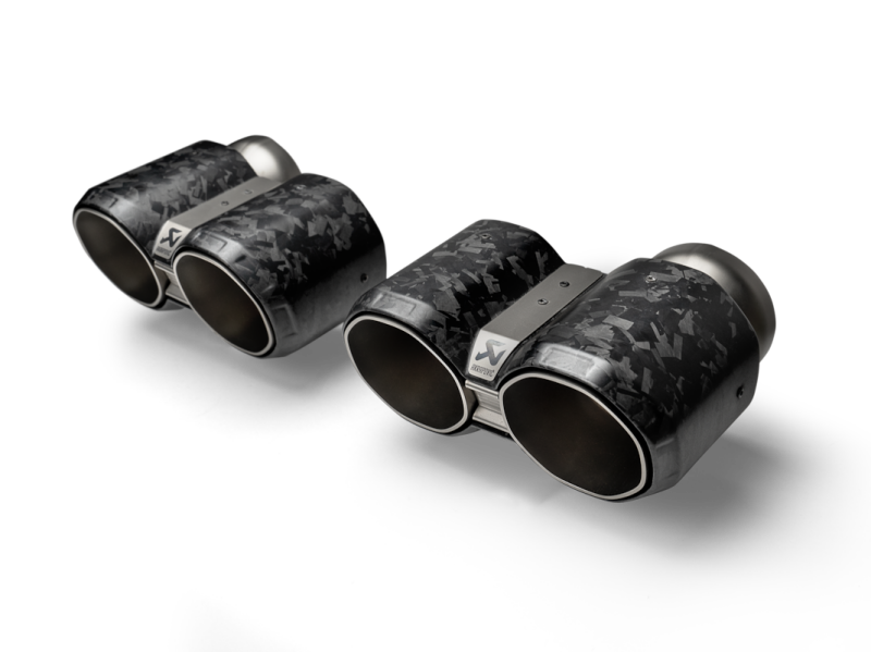Akrapovic TP-CT/73/CF - AKRTP-CT/73/CF - Akrapovic BMW M2 Coupe (G87) Tail Pipe Set - Chopped Carbon - Shipped in Europe - Tuningsupply.com