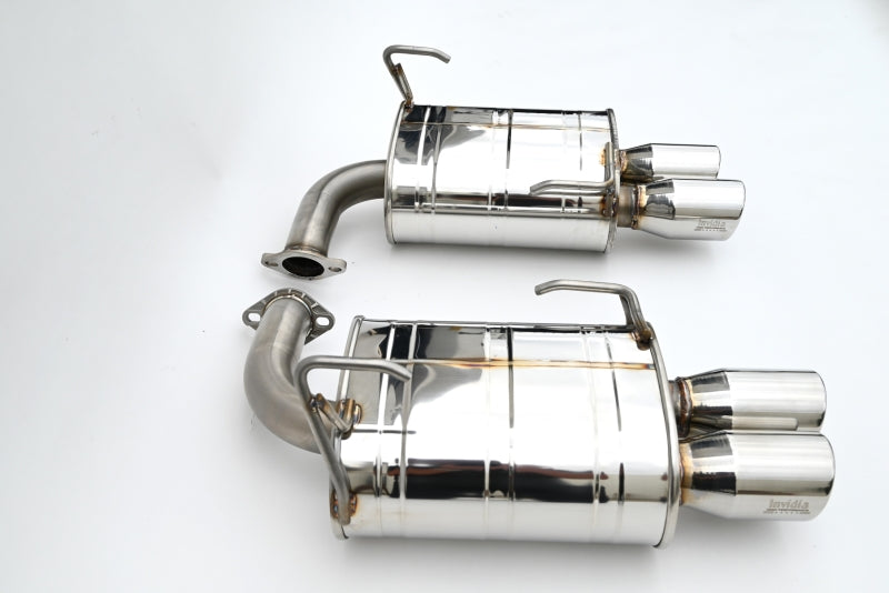 Invidia HS22SW4AQ4RSL - INVHS22SW4AQ4RSL - Invidia 22+ Subaru WRX Q300 3.5in. Rolled Dual Wall S.S Tip Axle-back Exhaust - Shipped in Europe - Tuningsupply.com