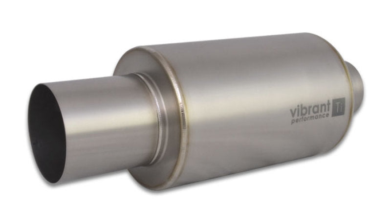 Vibrant 17565 - VIB17565 - Vibrant Titanium Muffler w/Straight Cut Natural Tip 3.5in Inlet / 3.5in Outlet - Shipped in Europe - Tuningsupply.com