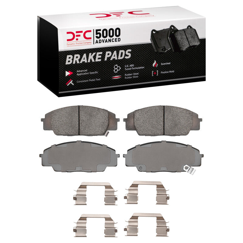 DFC 1551-0829-01 - DFC1551-0829-01 - DFC 06-11 Honda Civic Sedan Front 5000 Advanced Ceramic Brake Pads and Hardware Kit - Shipped in Europe - Tuningsupply.com