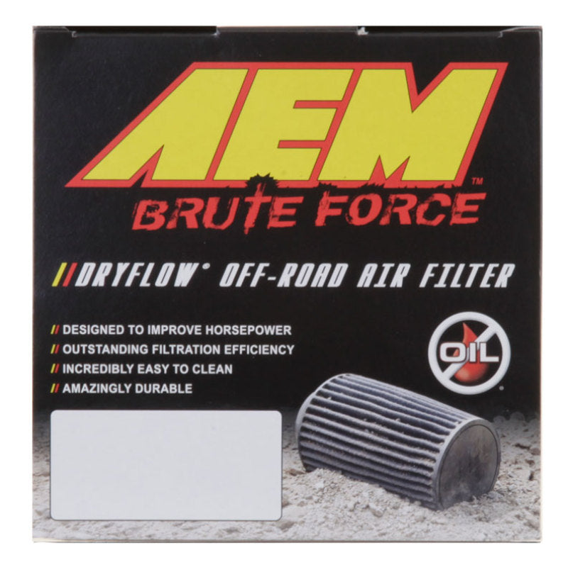 AEM Induction 21-2049BF - AEM21-2049BF - AEM 3.5 in x 9 in Dryflow Conical Air Filter - Shipped in Europe - Tuningsupply.com