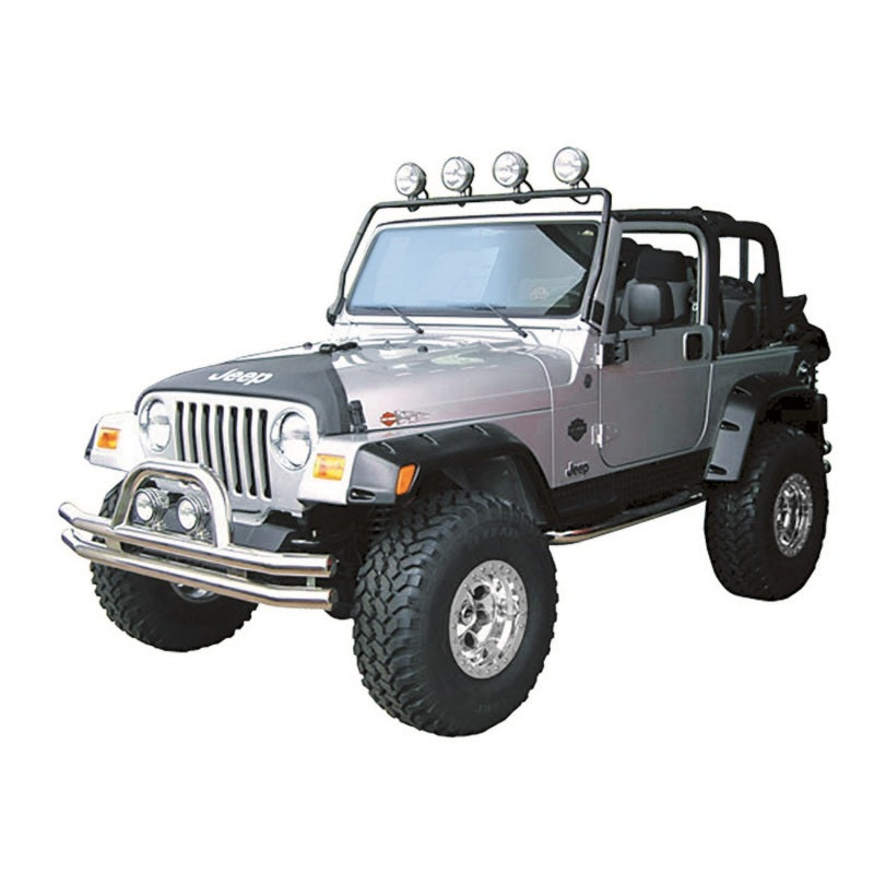 Rugged Ridge 11232.01 - RUG11232.01 - Rugged Ridge 97-06 Jeep Wrangler TJ Black Full Frame Light Bar - Shipped in Europe - Tuningsupply.com