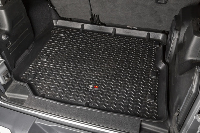 Rugged Ridge 12975.49 - RUG12975.49 - Rugged Ridge Floor Liner Cargo Black 18-21 Jeep Wrangler JL 4 Dr (Excl. 4XE Models) - Shipped in Europe - Tuningsupply.com