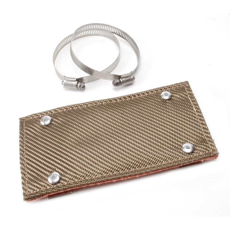 DEI 10453 - DEI10453 - DEI Pipe Shield w/Stainless Steel Clamps - 4in x 8in - Titanium - Shipped in Europe - Tuningsupply.com