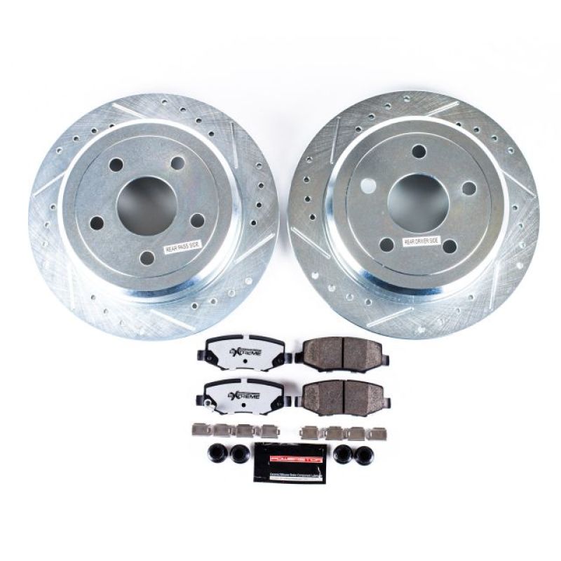 PowerStop K3090-36 - PSBK3090-36 - Power Stop 07-17 Jeep Wrangler Rear Z36 Truck & Tow Brake Kit - Shipped in Europe - Tuningsupply.com