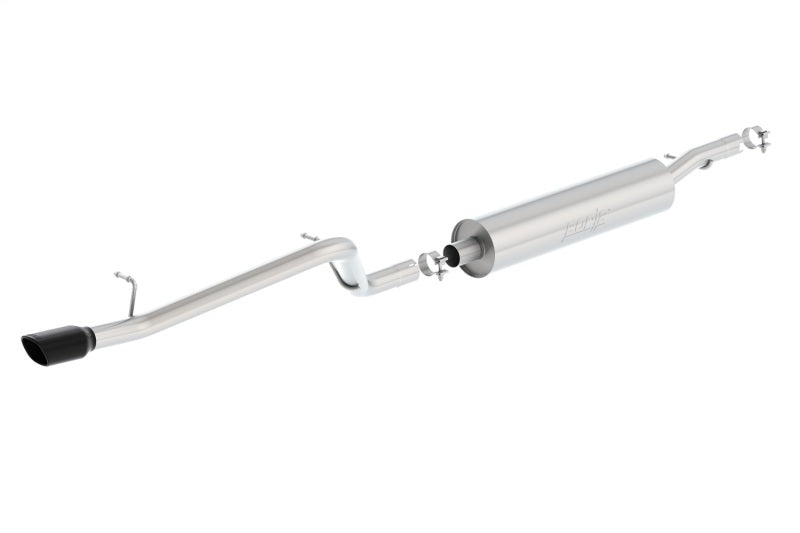 Borla 140479BC - BOR140479BC - Borla 12-16 Jeep Wrangler V6 4WD Dirt Sport Cat-Back 2.5in Single Square Rolled Angle Cut Rear - Shipped in Europe - Tuningsupply.com