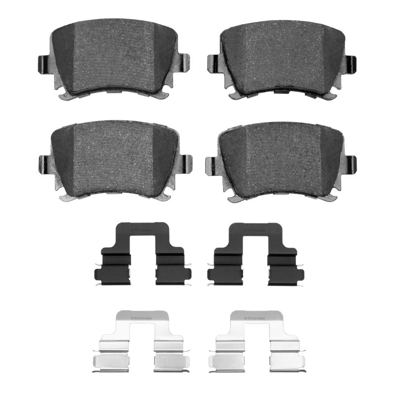 R1 Concepts 2310-1108-01 - RNC2310-1108-01 - R1 00-18 Audi A4 (Mexico) Rear Ceramic Brake Pads & Hardware Kit - Shipped in Europe - Tuningsupply.com