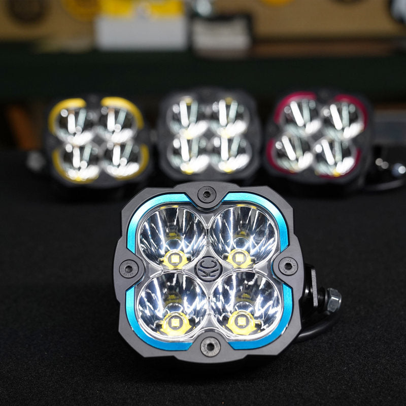 KC HiLiTES 30572 - KCL30572 - KC HiLiTES FLEX ERA 4 Color Bezel Ring Blue (ea) - Shipped in Europe - Tuningsupply.com