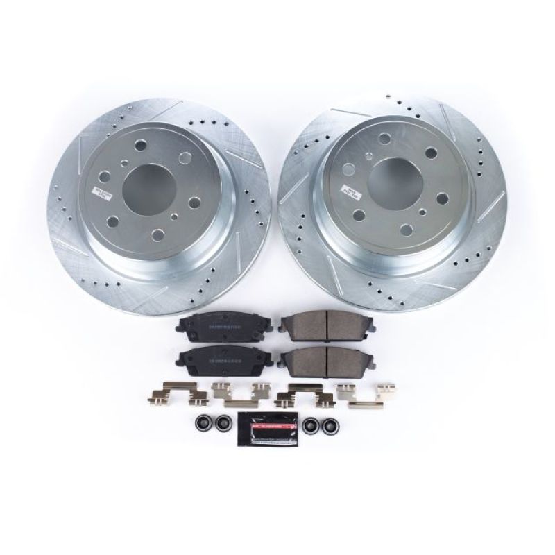 PowerStop K2083 - PSBK2083 - Power Stop 07-14 Cadillac Escalade Rear Z23 Evolution Sport Brake Kit - Shipped in Europe - Tuningsupply.com