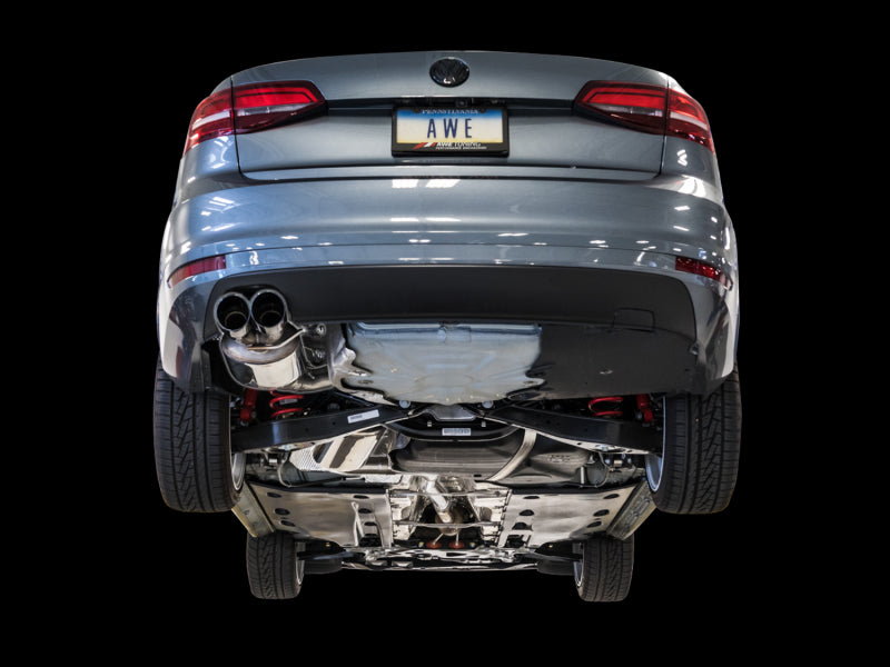 AWE Tuning 3015-22064 - AWE3015-22064 - AWE Tuning 09-14 Volkswagen Jetta Mk6 1.4T Touring Edition Exhaust - Chrome Silver Tips - Shipped in Europe - Tuningsupply.com