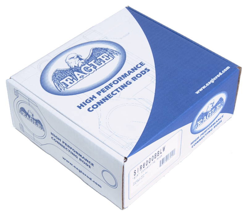 Eagle SIR6000BBLW - EAGSIR6000BBLW - Eagle Chevrolet Small Block 6.000in Bushed I-Beam Rods - Set of 8 - Shipped in Europe - Tuningsupply.com