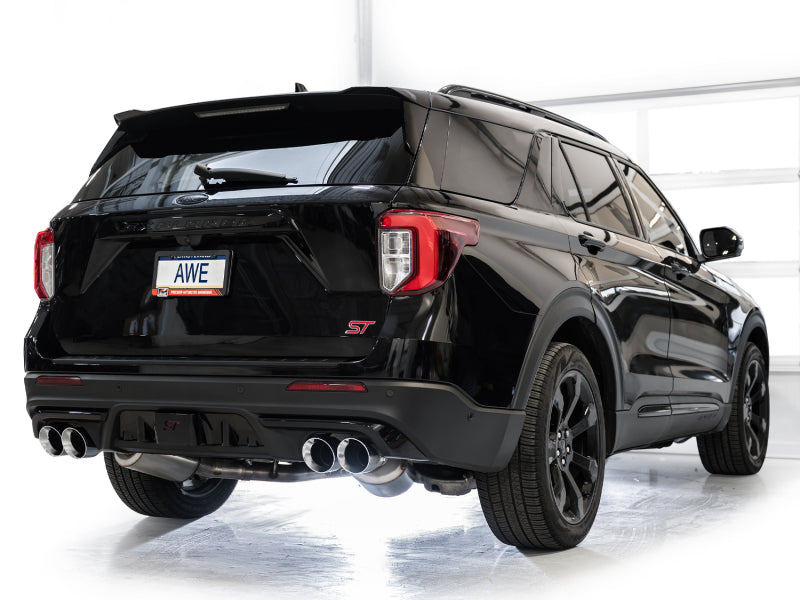AWE Tuning 3015-42625 - AWE3015-42625 - AWE Tuning 2020+ Ford Explorer ST Touring Edition Exhaust w/ Chrome Silver Tips - Shipped in Europe - Tuningsupply.com